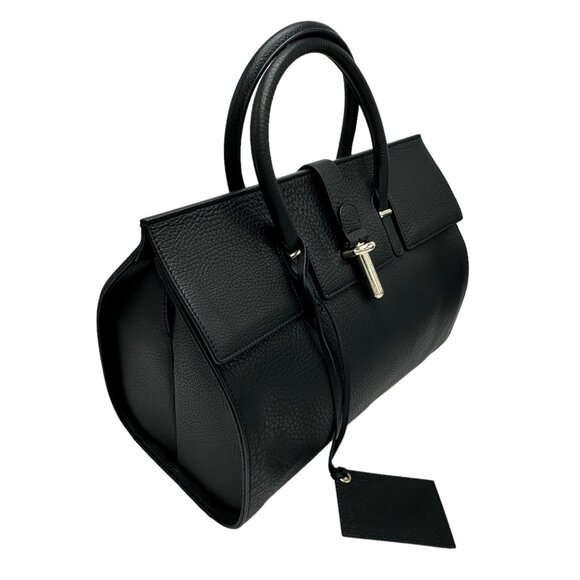NWT BALENCIAGA Large Bag Tube Round M Tote Black Leather Doctor Bag Designer - Picture 10 of 16